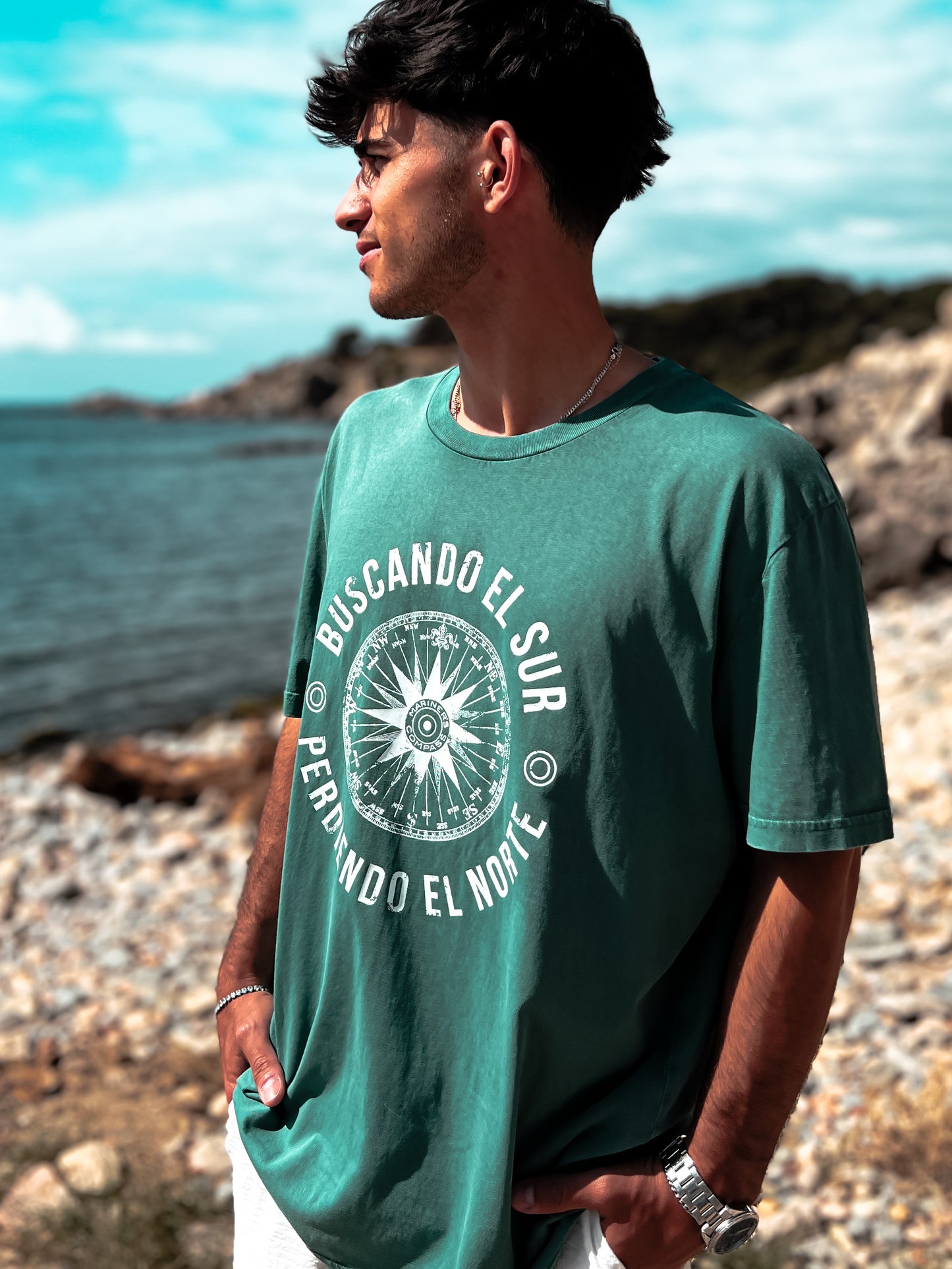 CAMISETA VINTAGE VIENTOS GREEN - UNISEX