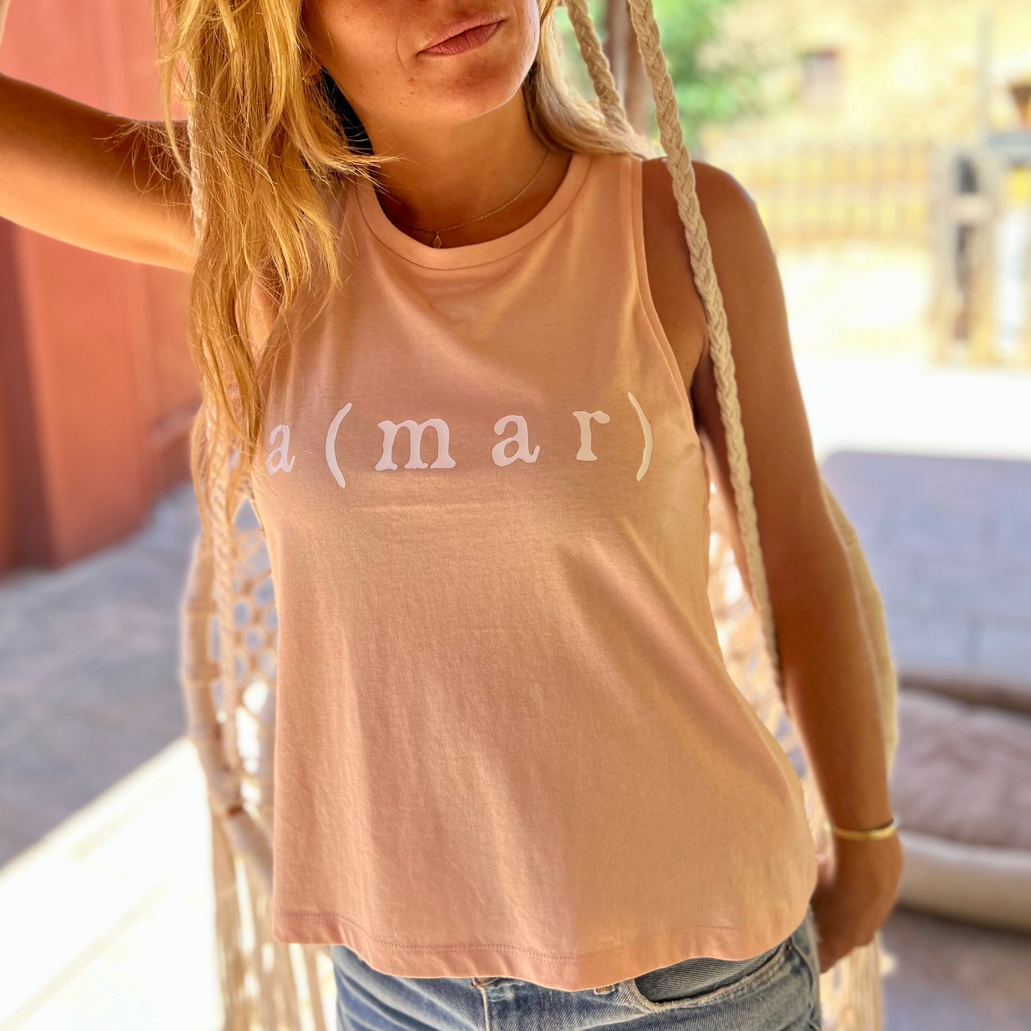 CAMISETA TIRANTES AMAR PEACH - CHICA