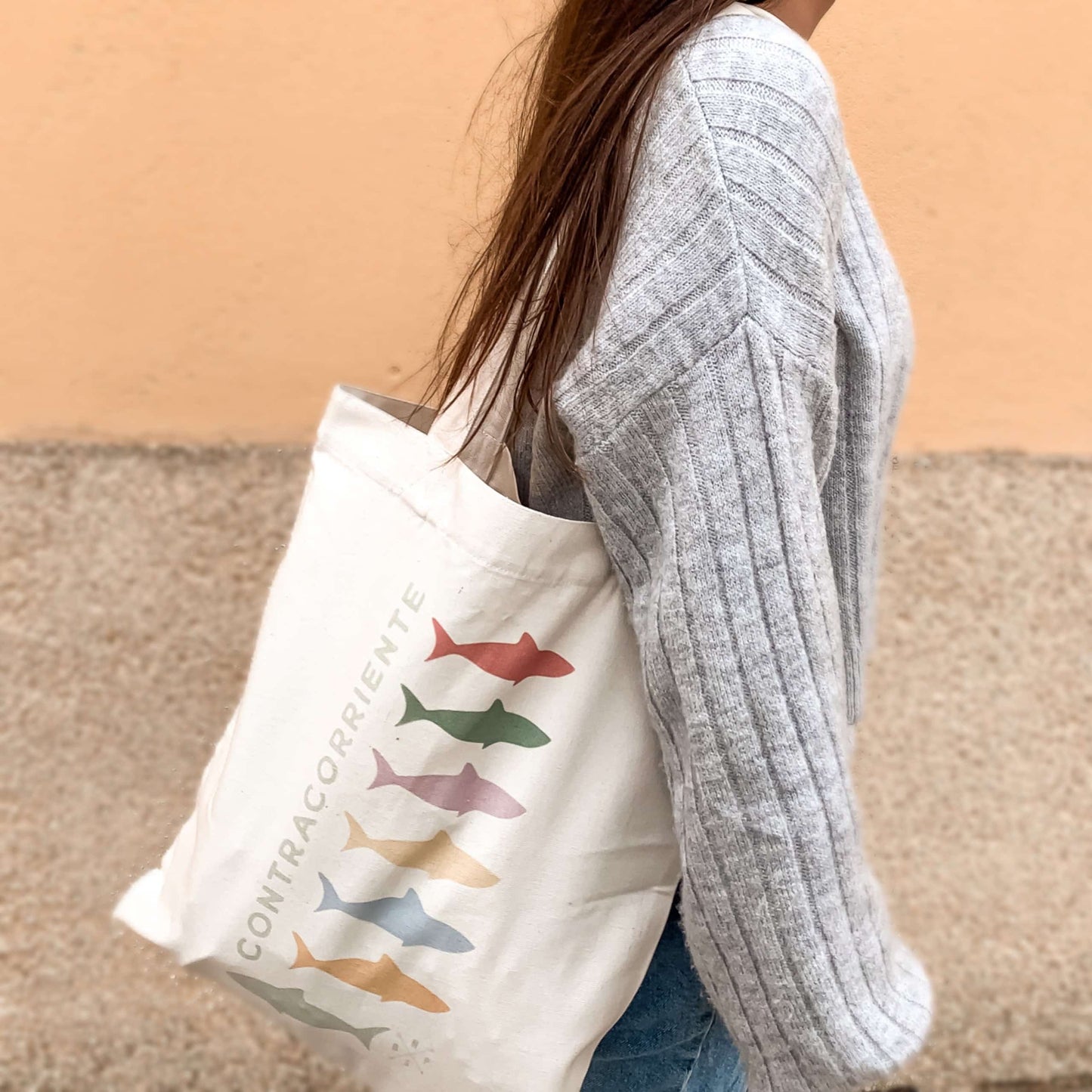 BOLSO LONETA CONTRACORRIENTE - UNISEX - Sudaderas de mar | Camisetas unisex | Perdiendo el Norte