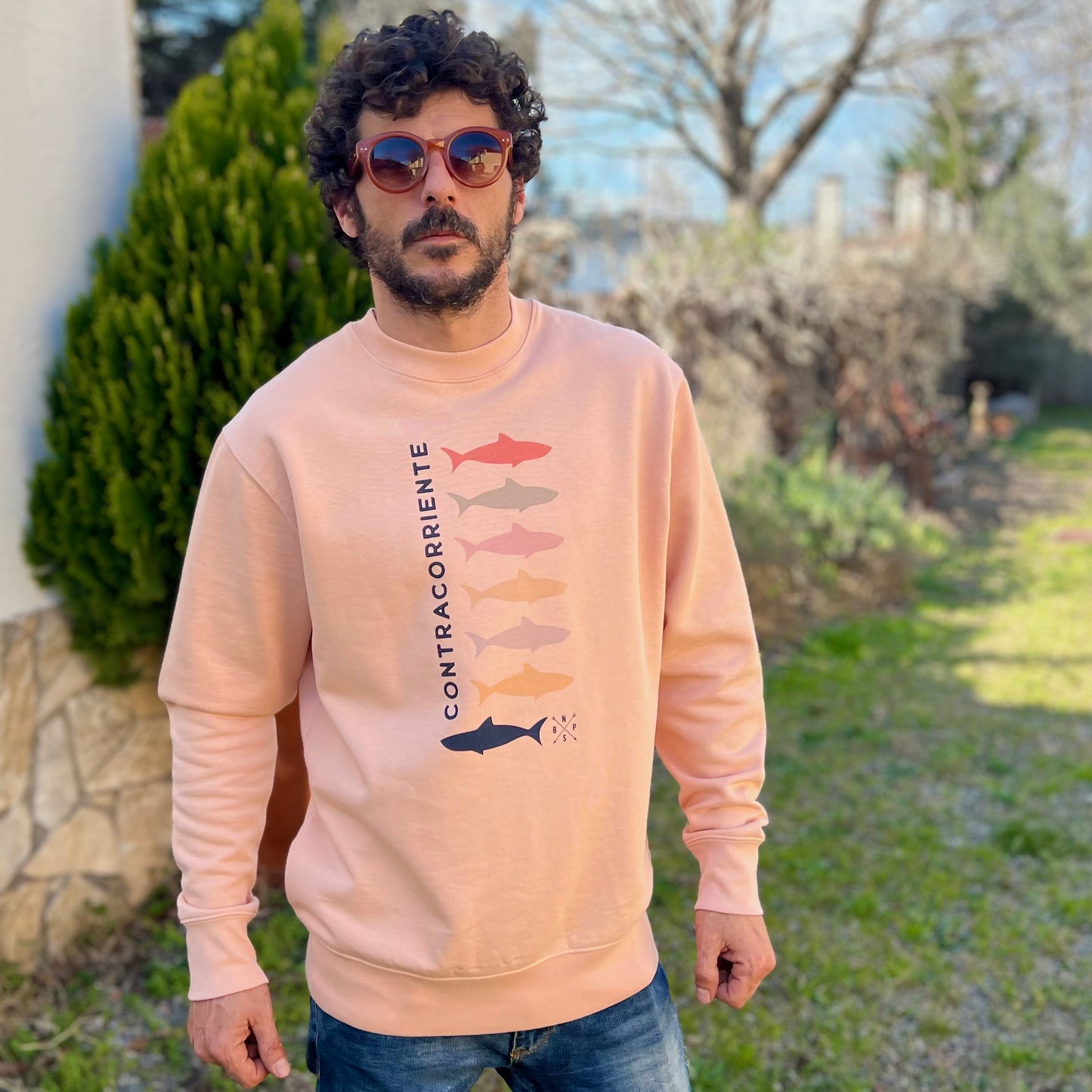 SUDADERA OVERSIZE CONTRACORRIENTE PEACH - UNISEX