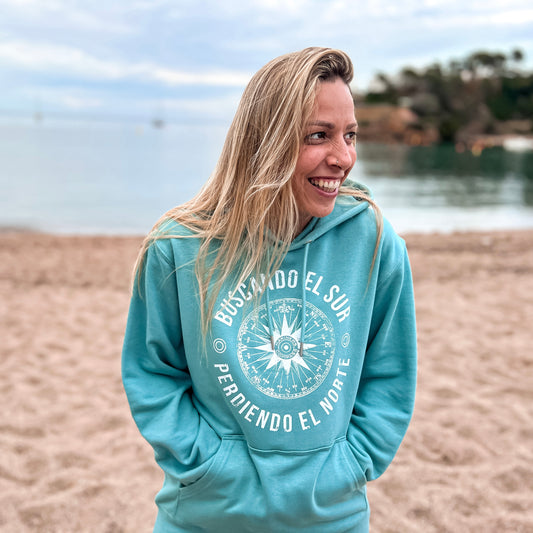 HOODIE VIENTOS TURQUESA - UNISEX