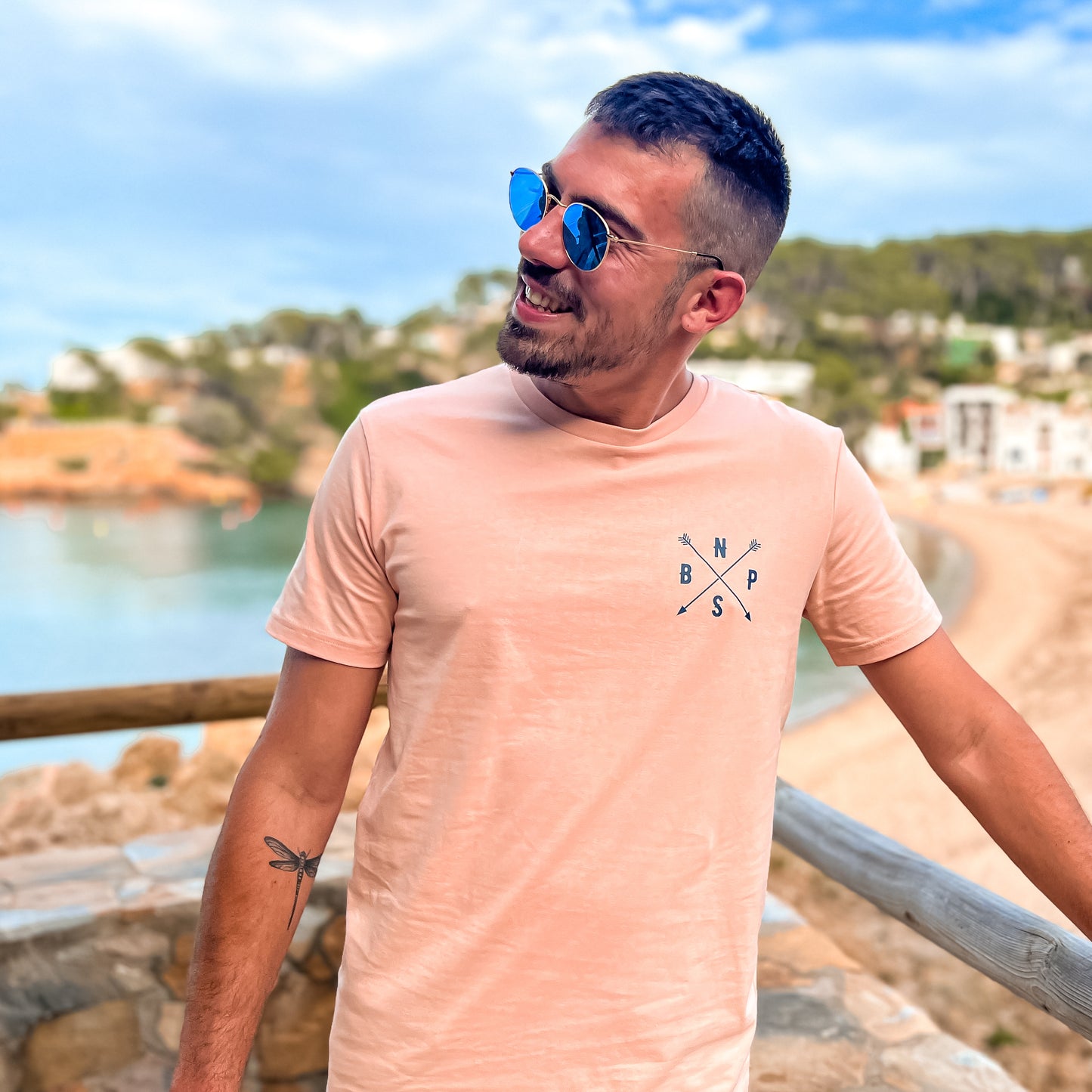 CAMISETA VIENTOS BACK PEACH - UNISEX