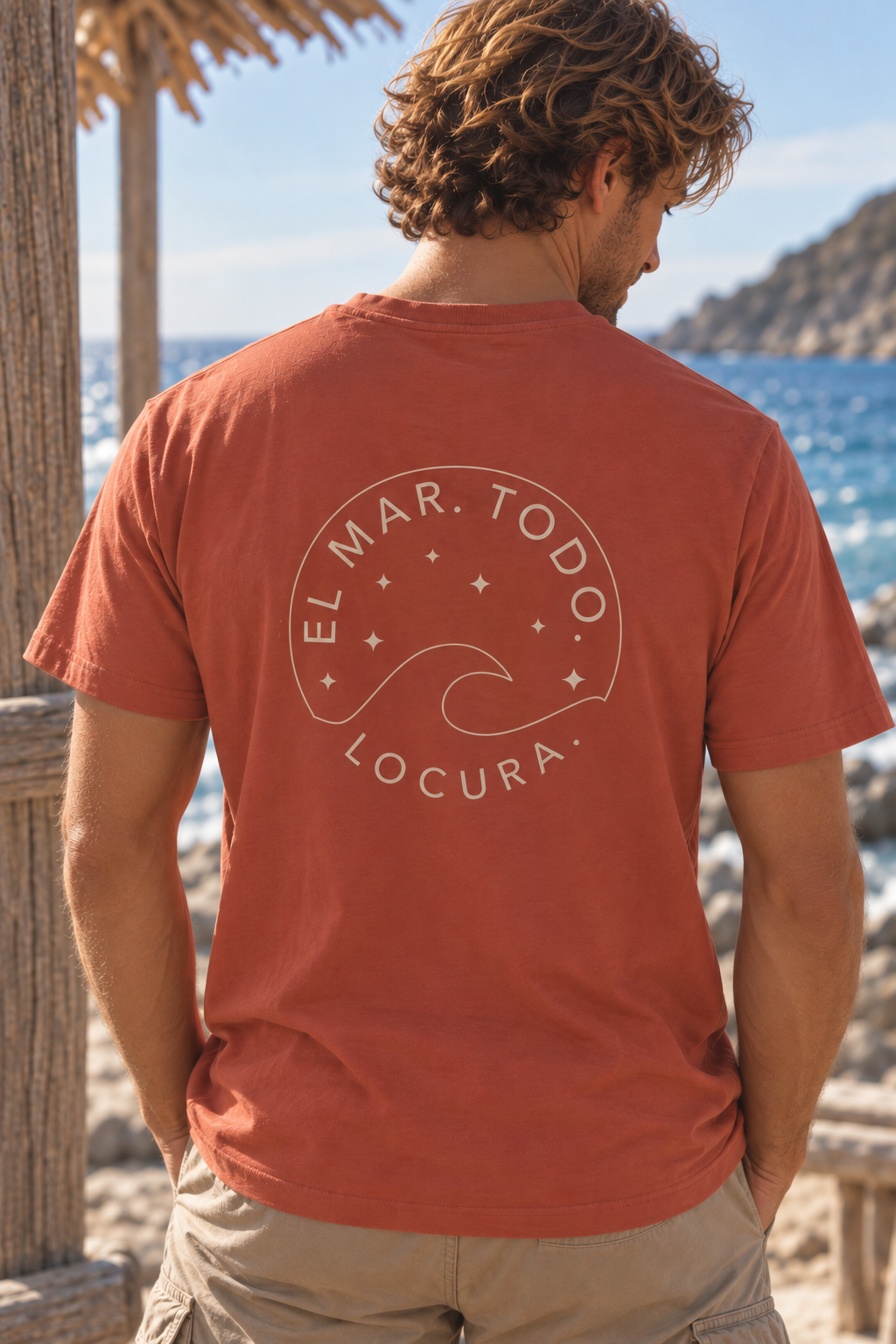 CAMISETA LOCURA BACK TERRACOTA - UNISEX