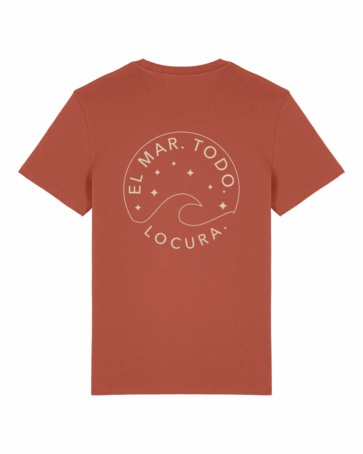 CAMISETA LOCURA BACK TERRACOTA - UNISEX