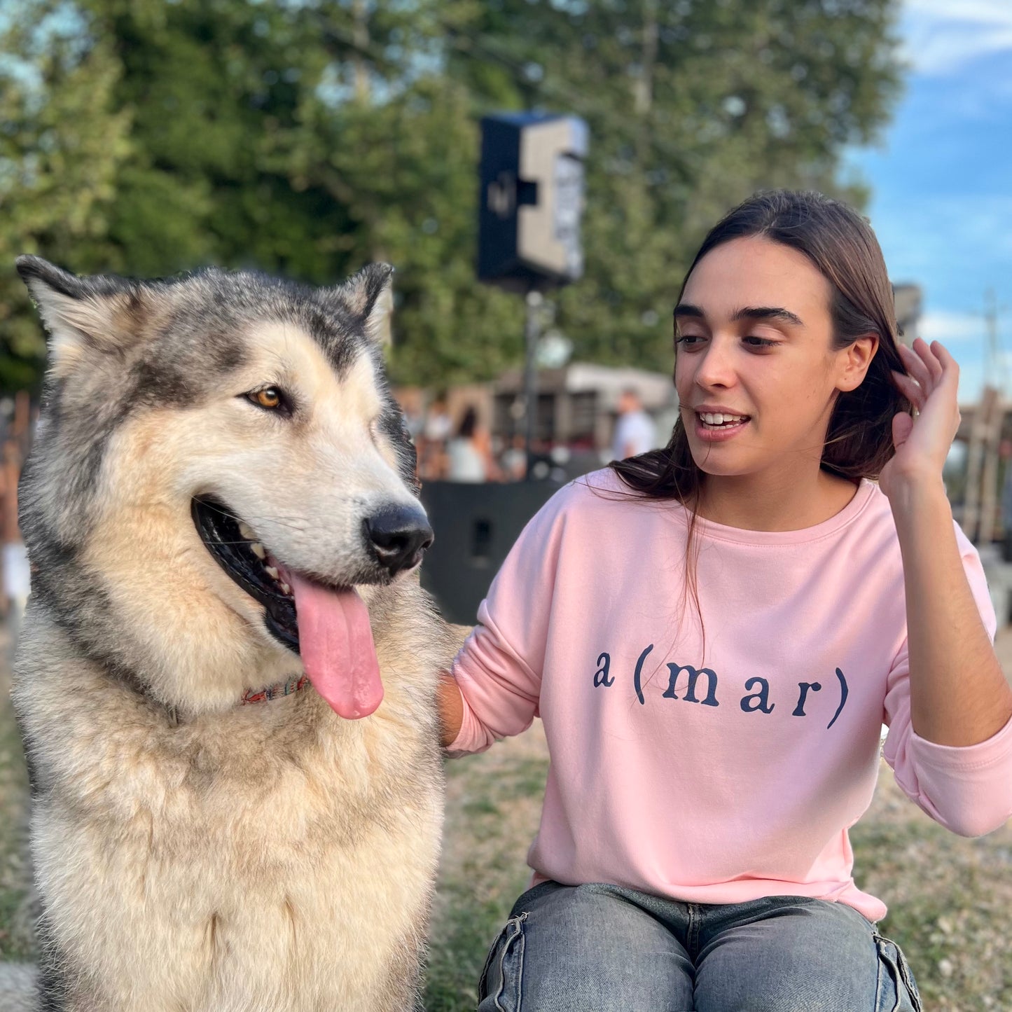 SUDADERA OVERSIZE A(MAR) - CHICA