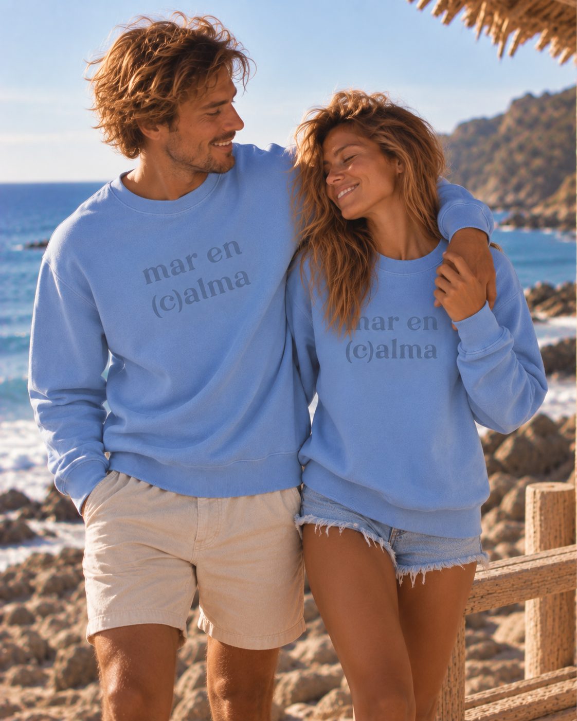 SUDADERA MAR EN CALMA VINTAGE - UNISEX