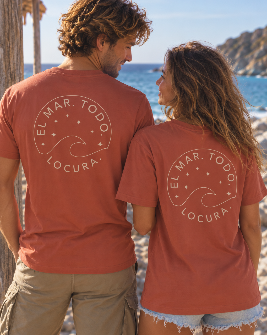 CAMISETA LOCURA BACK TERRACOTA - UNISEX