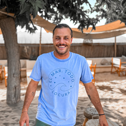 CAMISETA VINTAGE LOCURA BLUE - UNISEX