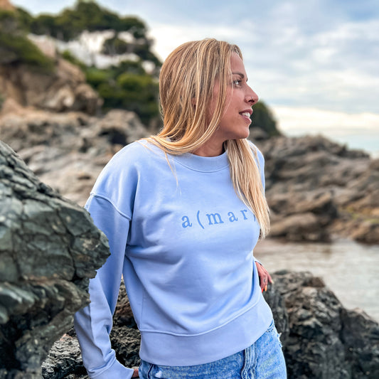 SUDADERA CROP AMAR - CHICA