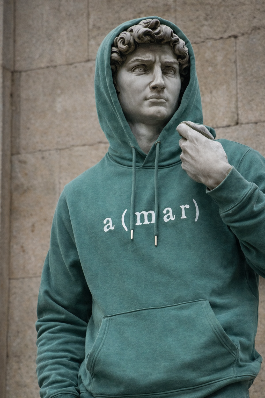 HOODIE AMAR VERDE JADE - UNISEX