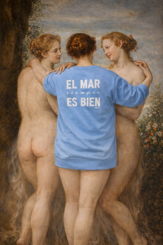 SUDADERA OVERSIZE MAR ES BIEN - UNISEX