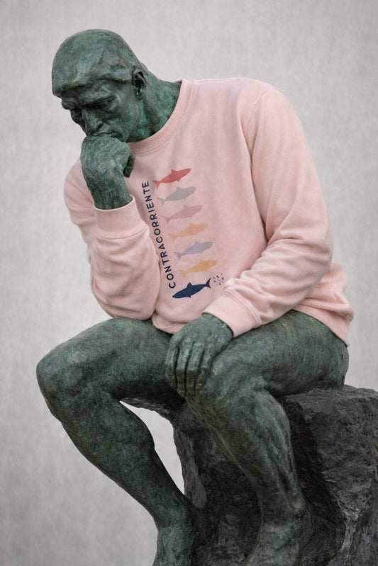 SUDADERA OVERSIZE CONTRACORRIENTE PEACH - UNISEX