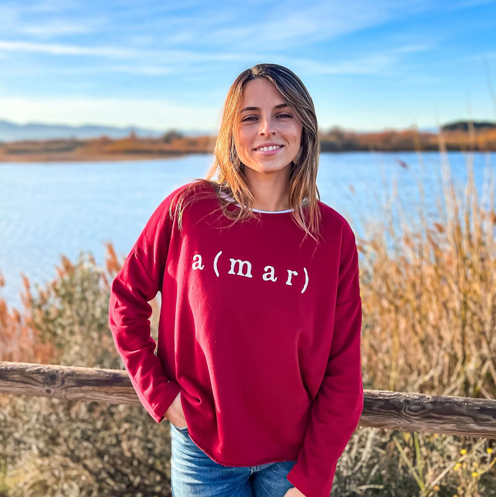 SUDADERA OVERSIZE A(MAR) FRAMBUESA - CHICA - SUDADERA - BSPN - Perdiendo el Norte
