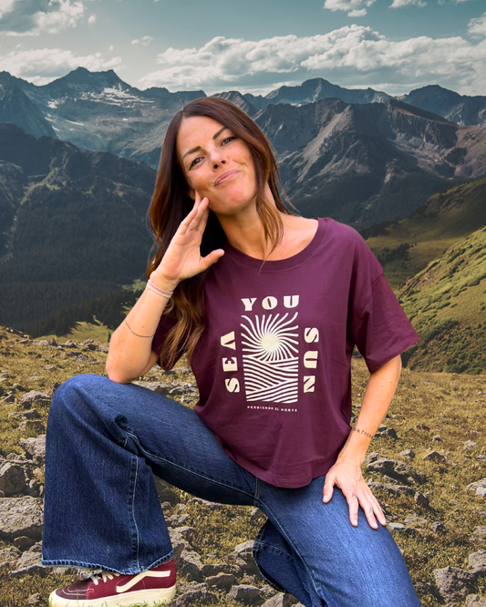 CAMISETA OVERSIZE SEA YOU SUN - CHICA