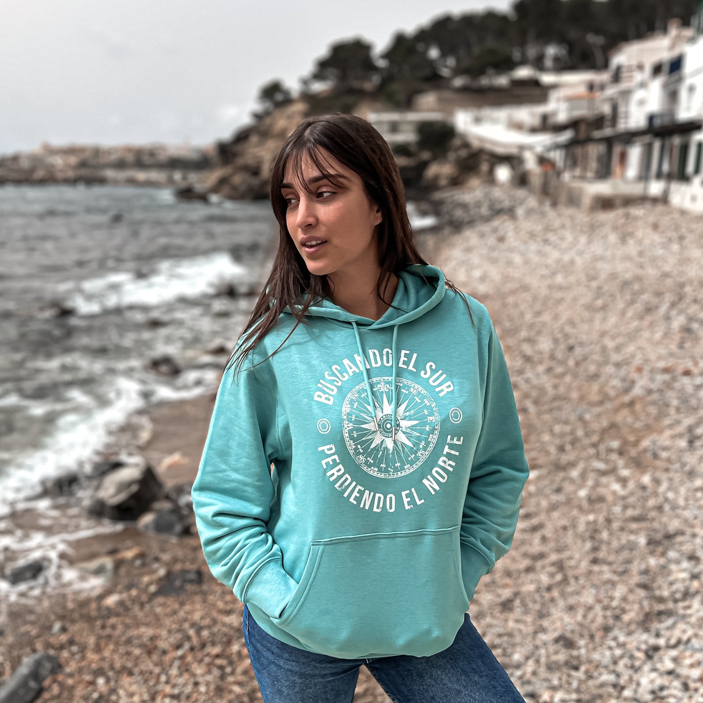 HOODIE VIENTOS TURQUESA - UNISEX