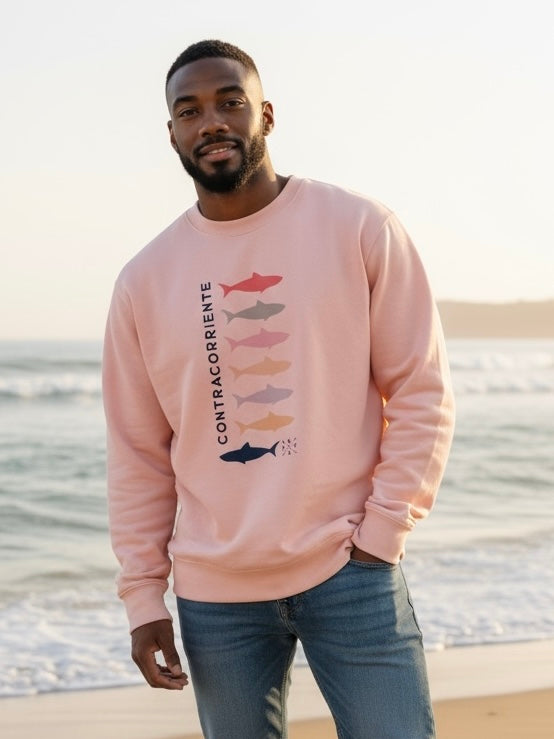 SUDADERA OVERSIZE CONTRACORRIENTE PEACH - UNISEX