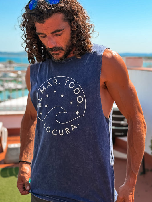 CAMISETA TIRANTES LOCURA VINTAGE- UNISEX