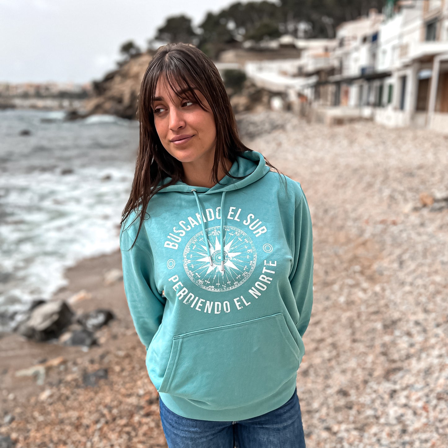 HOODIE VIENTOS TURQUESA - UNISEX