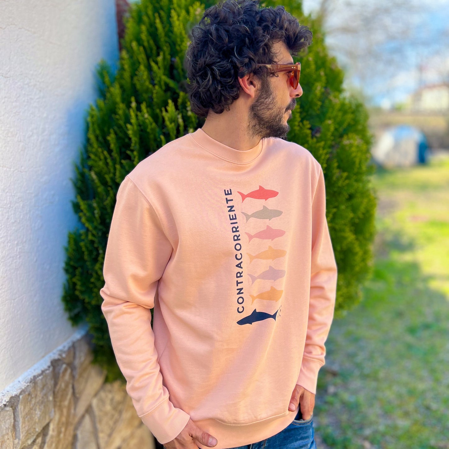 SUDADERA OVERSIZE CONTRACORRIENTE PEACH - UNISEX