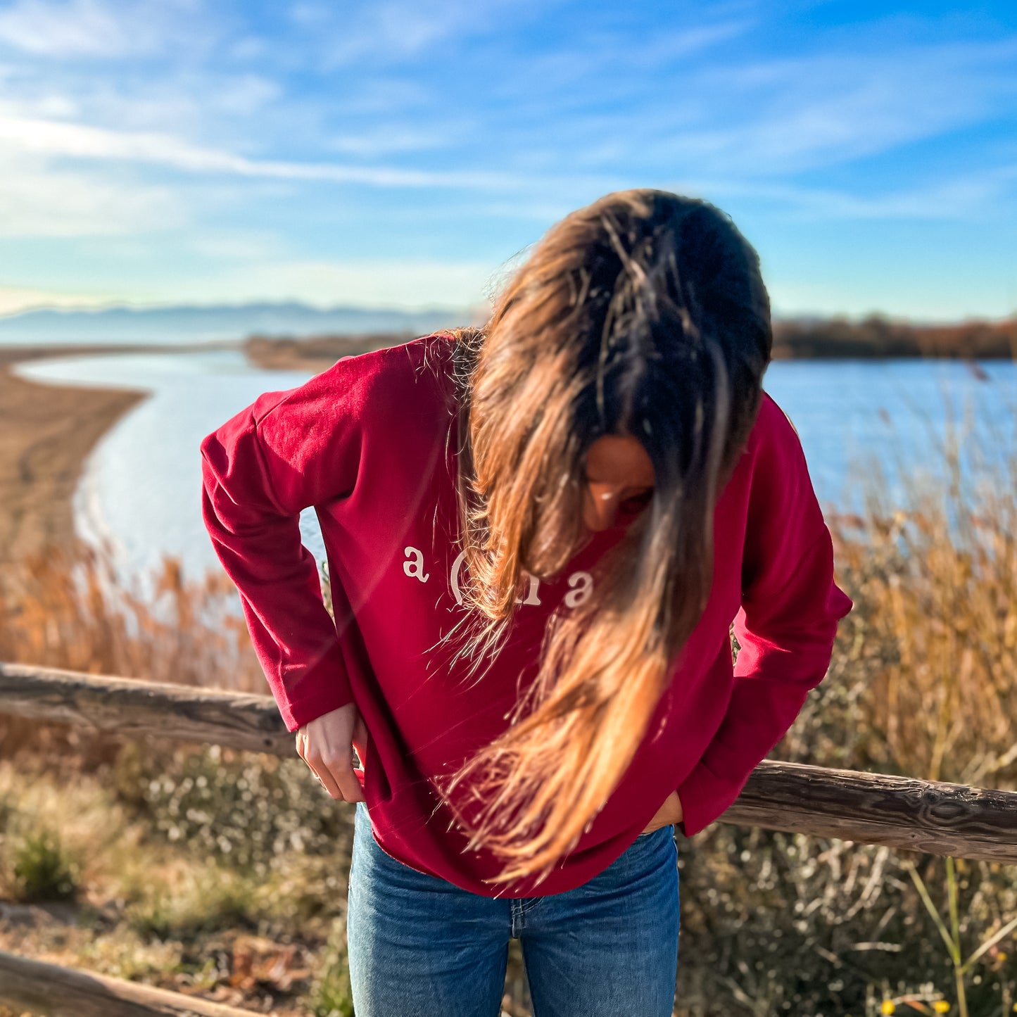 SUDADERA OVERSIZE A(MAR) FRAMBUESA - CHICA