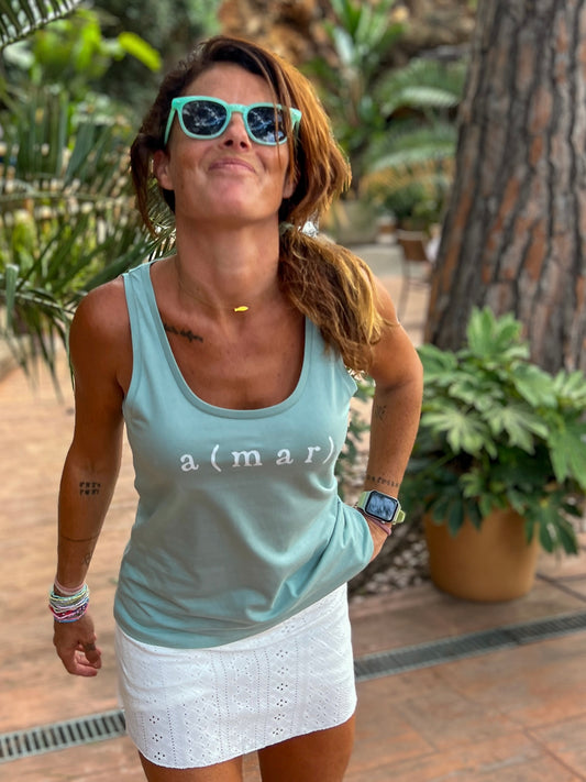 CAMISETA TIRANTES AMAR VERDEAGUA - CHICA