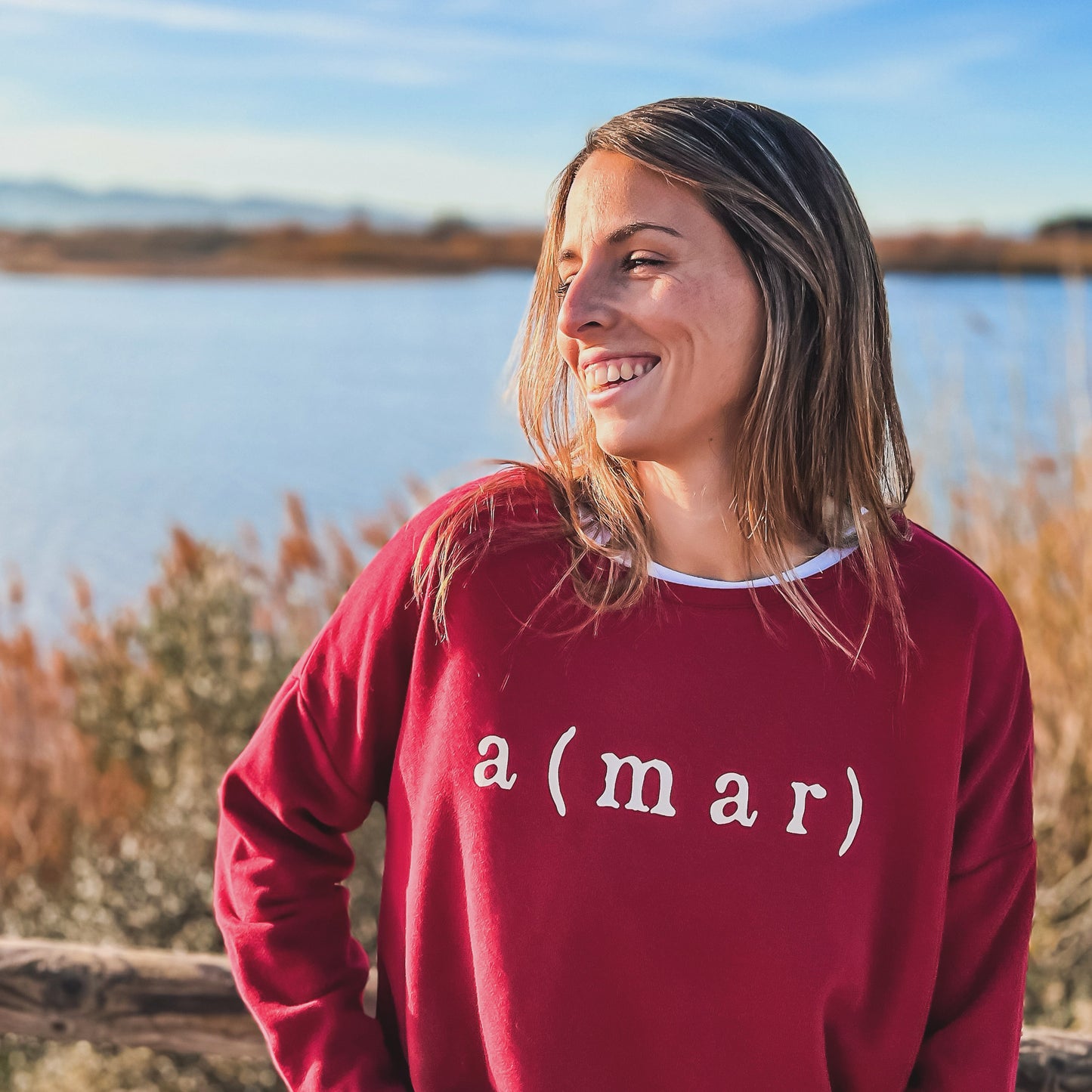 SUDADERA OVERSIZE A(MAR) FRAMBUESA - CHICA
