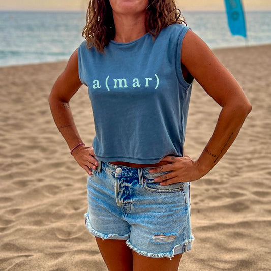 CAMISETA CROP AMAR - CHICA