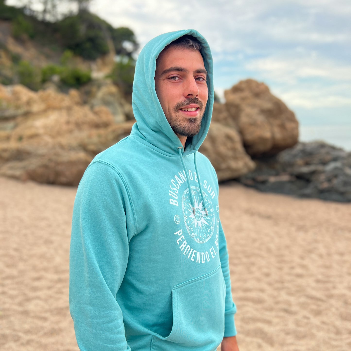 HOODIE VIENTOS TURQUESA - UNISEX