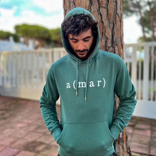 HOODIE AMAR VERDE JADE - UNISEX