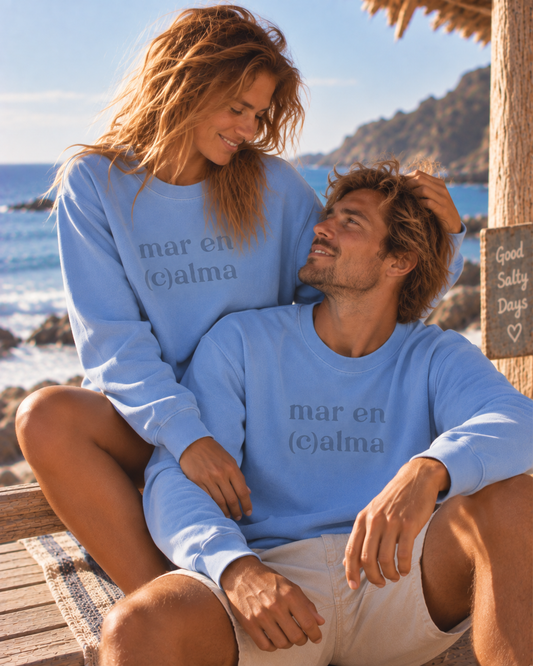 SUDADERA MAR EN CALMA VINTAGE - UNISEX