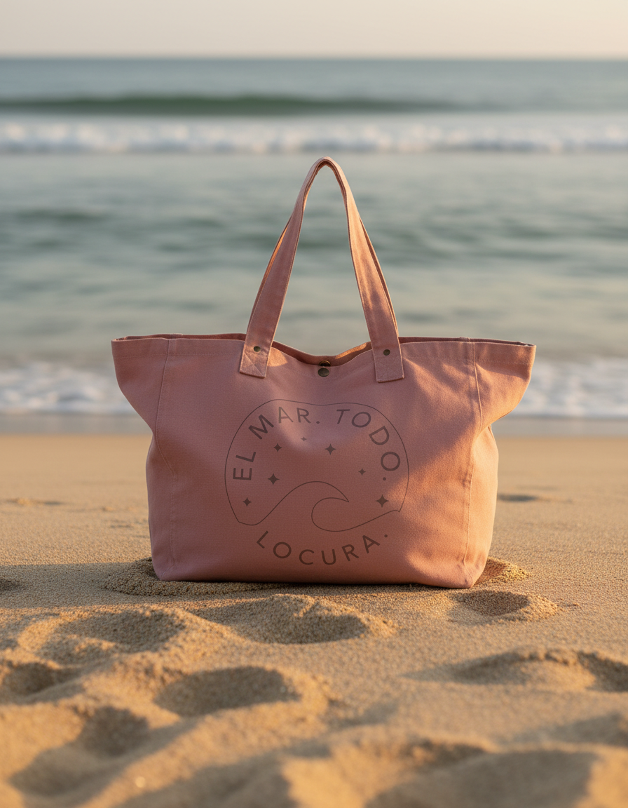 BEACH BAG LONETA LOCURA TERRACOTA - UNISEX