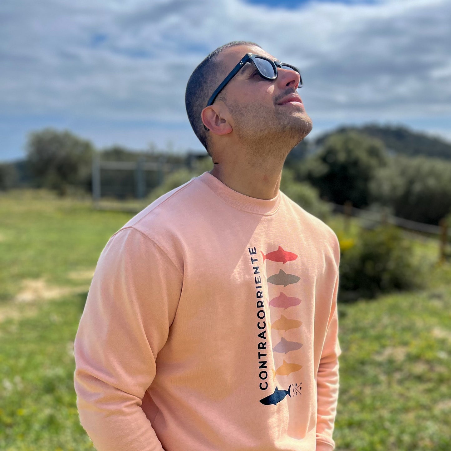 SUDADERA OVERSIZE CONTRACORRIENTE PEACH - UNISEX