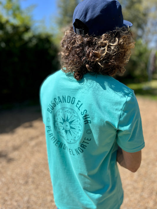 CAMISETA VIENTOS BACK TURQUESA - UNISEX