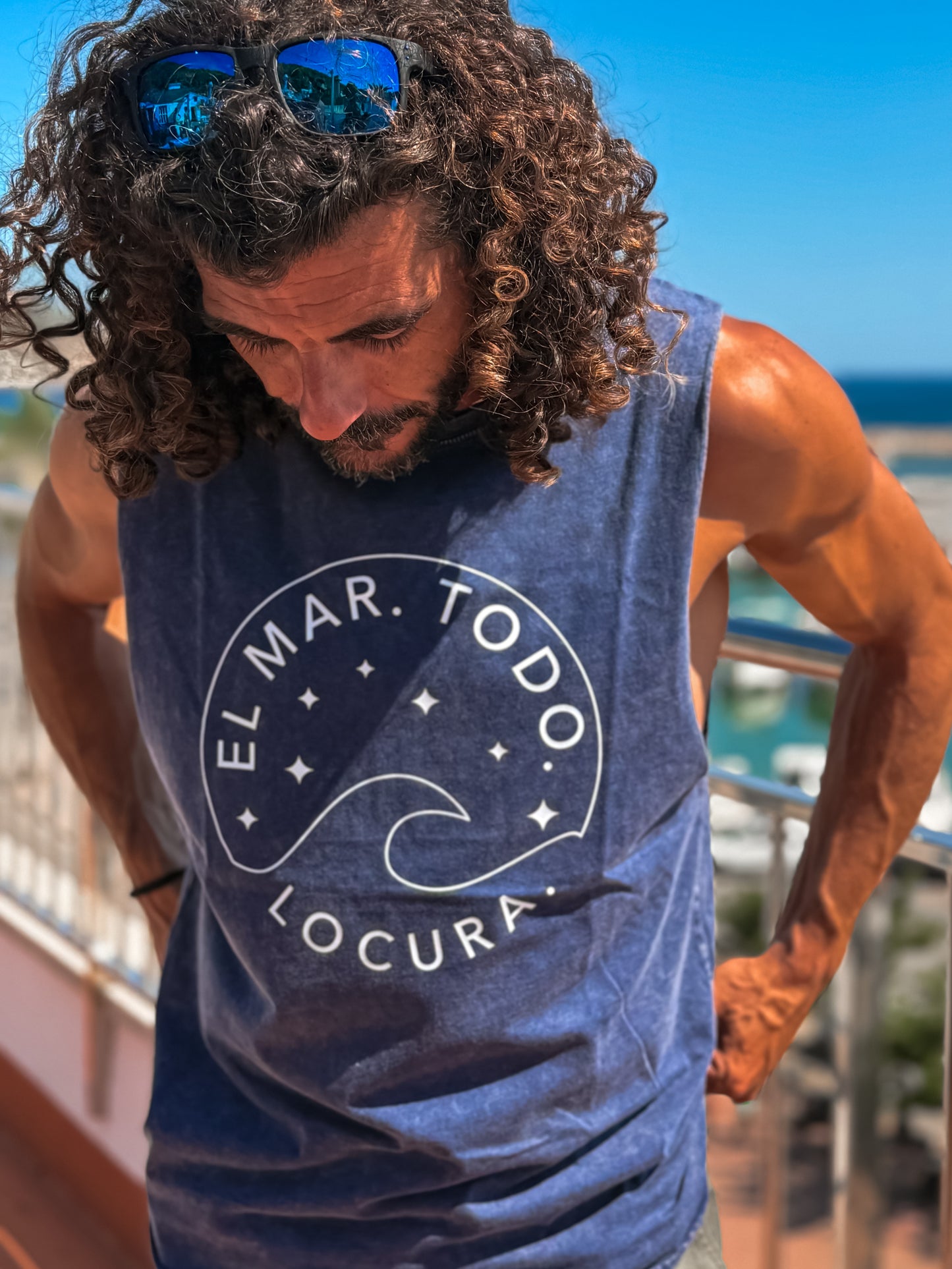 CAMISETA TIRANTES LOCURA VINTAGE- UNISEX