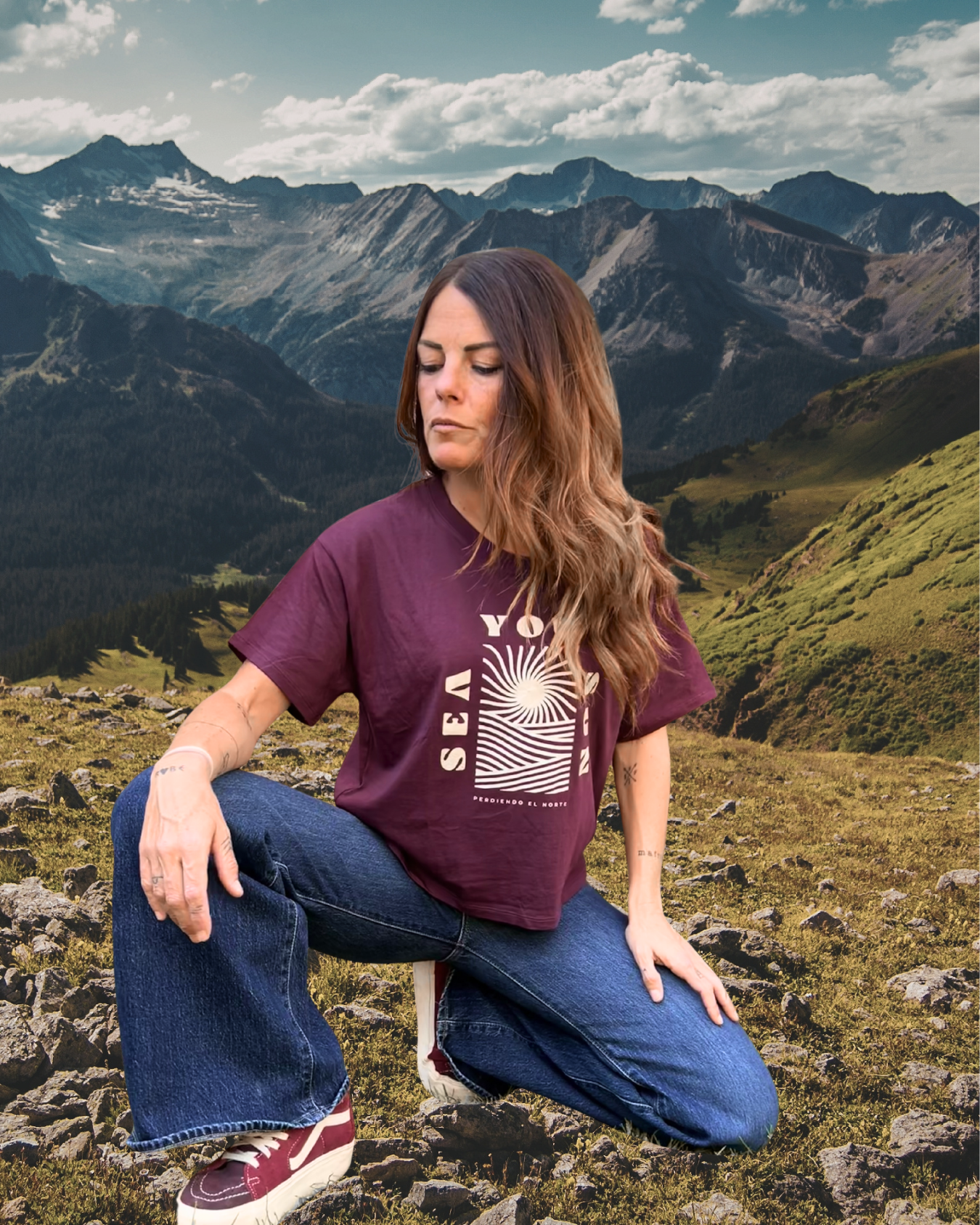 CAMISETA OVERSIZE SEA YOU SUN - CHICA