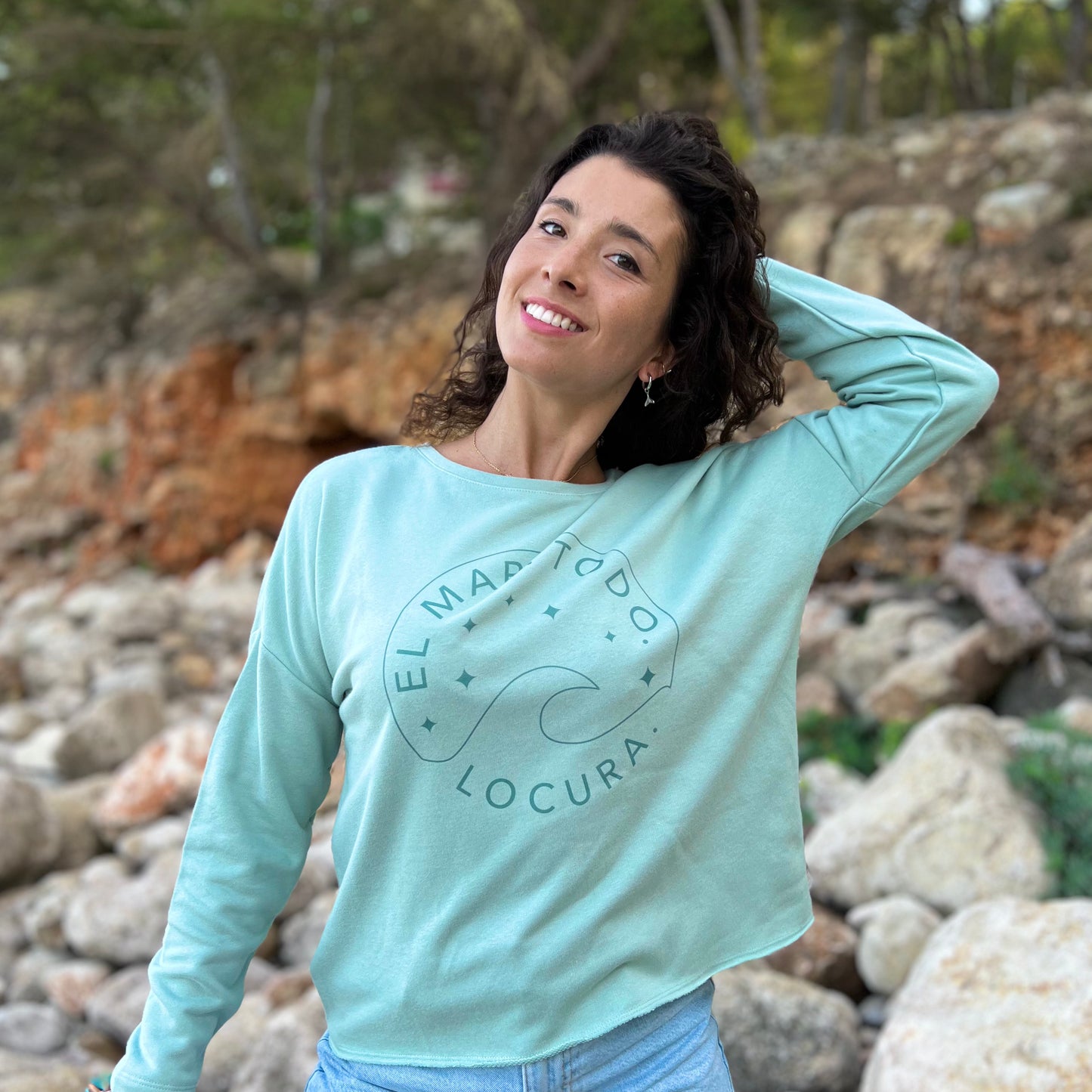 SUDADERA OVERSIZE LOCURA - CHICA
