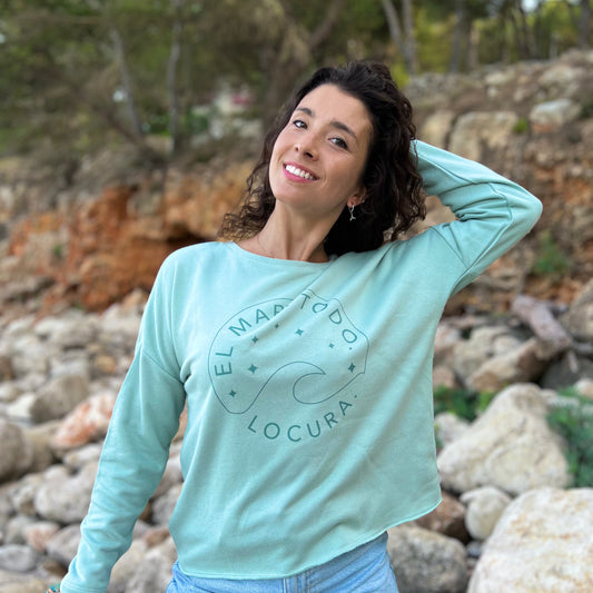 SUDADERA OVERSIZE LOCURA - CHICA